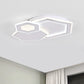 Metal Round/Oval/Rectangle Flush Light Minimalist LED Black and White Ceiling Mounted Fixture for Guest Room Clearhalo 'Ceiling Lights' 'Close To Ceiling Lights' 'Close to ceiling' 'Flush mount' Lighting' 1867541