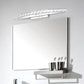 Curvy Bathroom Wall Mounted Vanity Light Clear/Champagne Crystal LED Minimal Mirror Lamp in Warm/White Light Clearhalo 'Cast Iron' 'Glass' 'Industrial' 'Modern wall lights' 'Modern' 'Tiffany' 'Traditional wall lights' 'Vanity Lights' 'Wall Lights' Lighting' 1867554