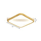 Rhombus Sleeping Room Ceiling Fixture Wood 13"/17"/21" Width LED Minimalism Flush Mount Light in Beige Clearhalo 'Ceiling Lights' 'Close To Ceiling Lights' 'Close to ceiling' 'Flush mount' Lighting' 1867678