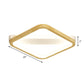 Rhombus Sleeping Room Ceiling Fixture Wood 13"/17"/21" Width LED Minimalism Flush Mount Light in Beige Clearhalo 'Ceiling Lights' 'Close To Ceiling Lights' 'Close to ceiling' 'Flush mount' Lighting' 1867681