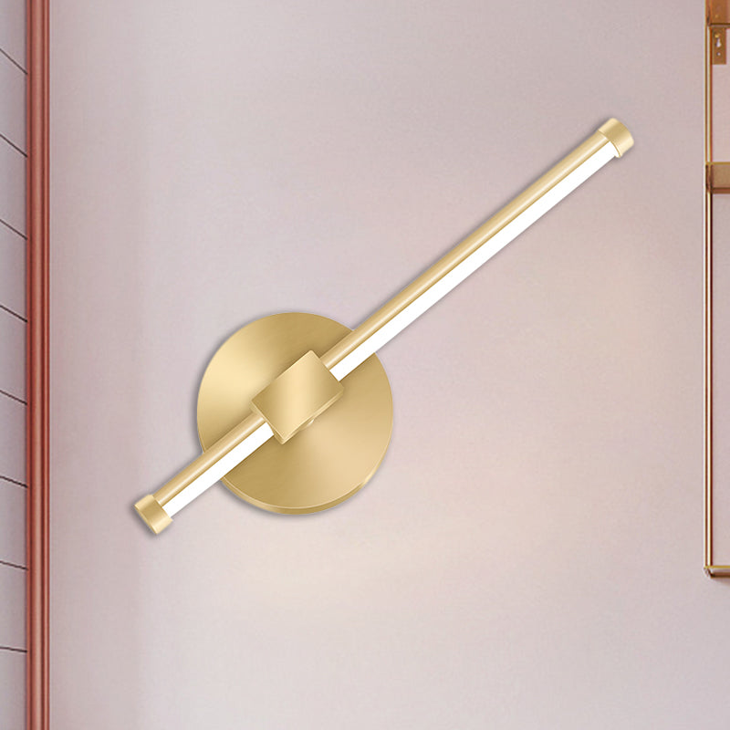 Gold Tube/Stick Wall Lighting Ideas Simple Aluminum LED Wall Mounted Lamp for Boys Bedside Gold A Clearhalo 'Cast Iron' 'Glass' 'Industrial' 'Modern wall lights' 'Modern' 'Tiffany' 'Traditional wall lights' 'Wall Lamps & Sconces' 'Wall Lights' Lighting' 1867852