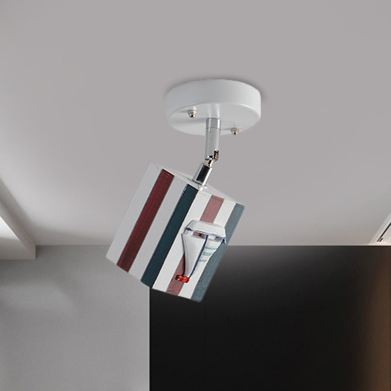 Clearhalo Resin cubic ceiling light modern 1-bright Clearhalo 'Ceiling Lights' 'Close To Ceiling Lights' 'Close to ceiling' 'Semi-flushmount' Lighting' 1867918_849935af-9655-4c9b-b4b5-02d03545fa01