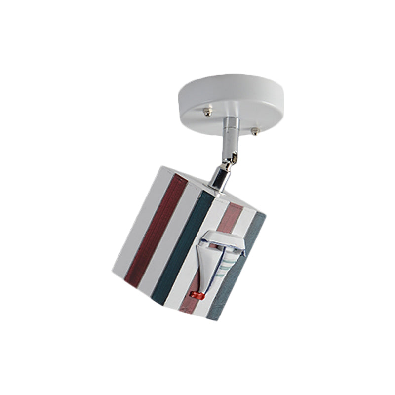 Clearhalo Resin cubic ceiling light modern 1-bright - Clearhalo - 'Ceiling Lights' - 'Close To Ceiling Lights' - 'Close to ceiling' - 'Semi-flushmount' - Lighting' - 1867919_617447f2-f50a-40c1-a2a1-c1d42bea1ede