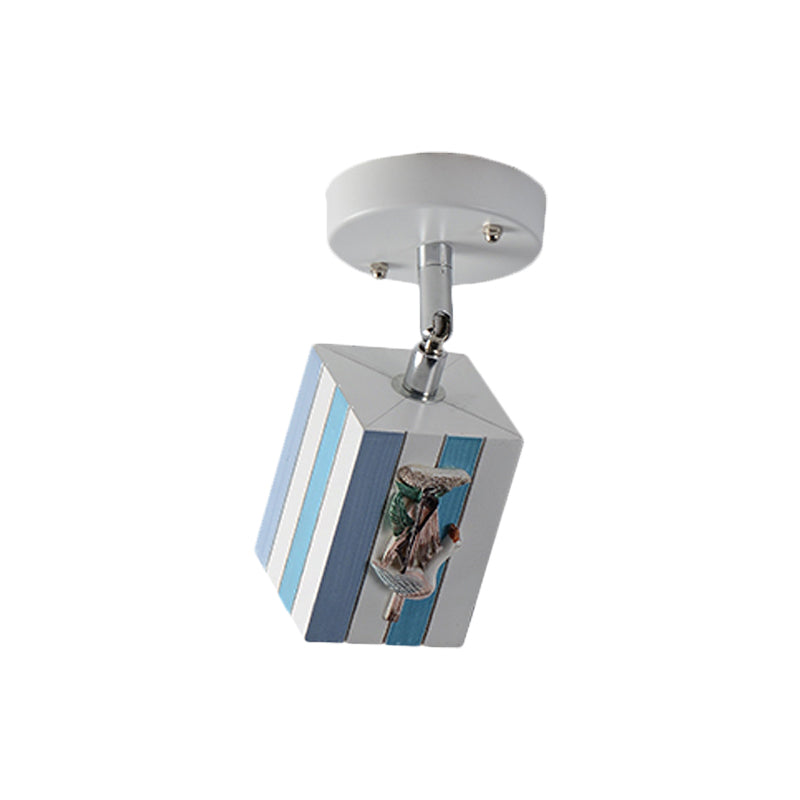 Clearhalo Resin cubic ceiling light modern 1-bright - Clearhalo - 'Ceiling Lights' - 'Close To Ceiling Lights' - 'Close to ceiling' - 'Semi-flushmount' - Lighting' - 1867925_6f0a337c-356d-4fe3-9efb-1a6fab8c7124