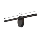 Metal Linear Wall Vanity Light Contemporary LED Wall Sconce Lighting in Black for Room Clearhalo 'Cast Iron' 'Glass' 'Industrial' 'Modern wall lights' 'Modern' 'Tiffany' 'Traditional wall lights' 'Vanity Lights' 'Wall Lights' Lighting' 1868112
