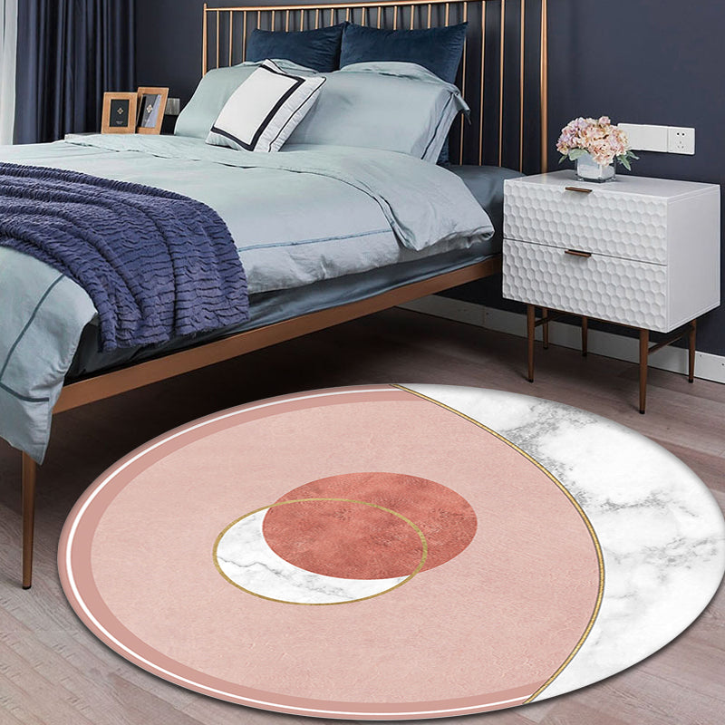 Cameo Brown Modern Rug Polypropylene Geometric Pattern Area Rug Pet Friendly Washable Non-Slip Rug for Living Room Cameo Brown Clearhalo 'Area Rug' 'Rug' 1868451