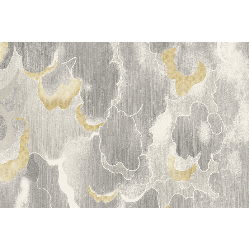 Light Grey Oriental Rug Polypropylene Cloud Pattern Area Rug Pet Friendly Washable Non-Slip Rug for Nursery Clearhalo 'Area Rug' 'Rug' 1868466