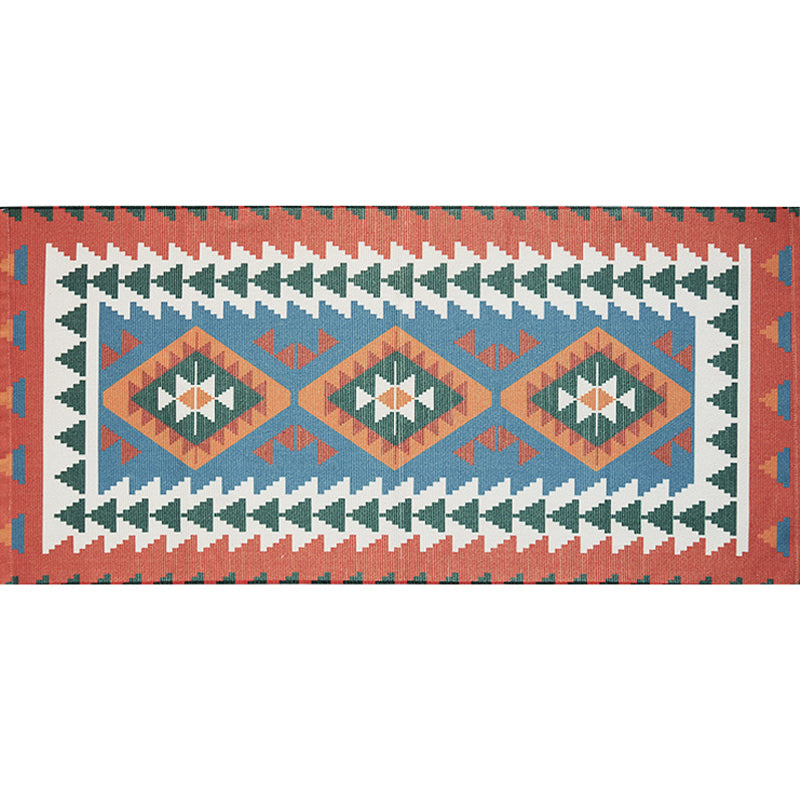 Unique Tribal Striped Pattern Rug Multicoloured Southwestern Rug Cotton Washable Non-Slip Pet Friendly Carpet for Living Room Clearhalo 'Area Rug' 'Rugs' 'Southwestern' Rug' 1868497