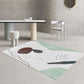 Multi-Colored Modern Rug Polyester Colorblock Rug Pet Friendly Washable Non-Slip Carpet for Decoration Distressed White Clearhalo 'Area Rug' 'Rug' 1868592