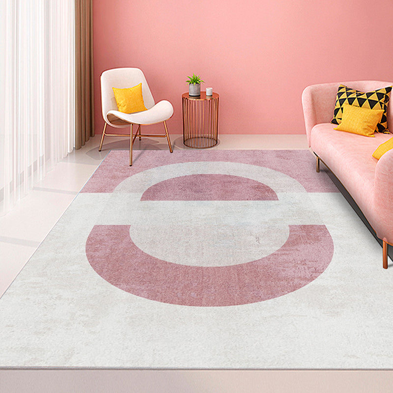 Multi Color Modern Carpet Polyester Colorblock Geometry Pattern Rug Pet Friendly Washable Non-Slip Rug for Living Room Grey Clearhalo 'Area Rug' 'Modern' 'Rugs' Rug' 1868599