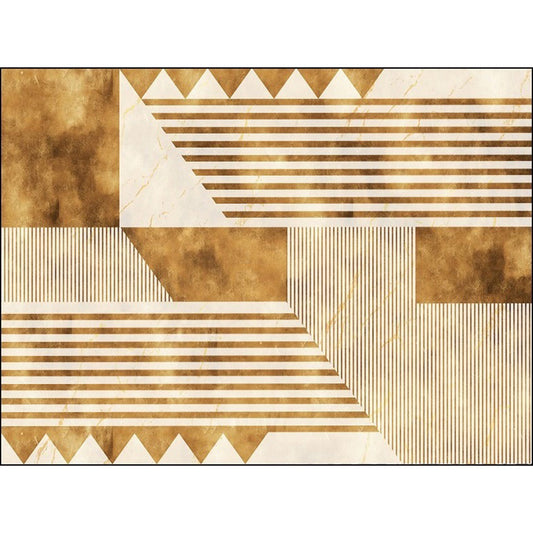 Stylish Geometric Pattern Rug with Stripe Yellow Nordic Rug Polyester Washable Non-Slip Pet Friendly Carpet for Living Room Clearhalo 'Area Rug' 'Modern' 'Rugs' Rug' 1868635
