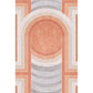 Orange Modern Area Rug Polypropylene Geometric and Stripe Pattern Rug Pet Friendly Washable Non-Slip Rug for Parlor Clearhalo 'Area Rug' 'Modern' 'Rugs' Rug' 1868677