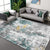 Modern Abstract Rug Smoke Grey Polyester Rug Anti-Slip Backing Pet Friendly Washable Area Rug for Home Aqua Clearhalo 'Area Rug' 'Rugs' 'Shabby Chic' Rug' 1868688