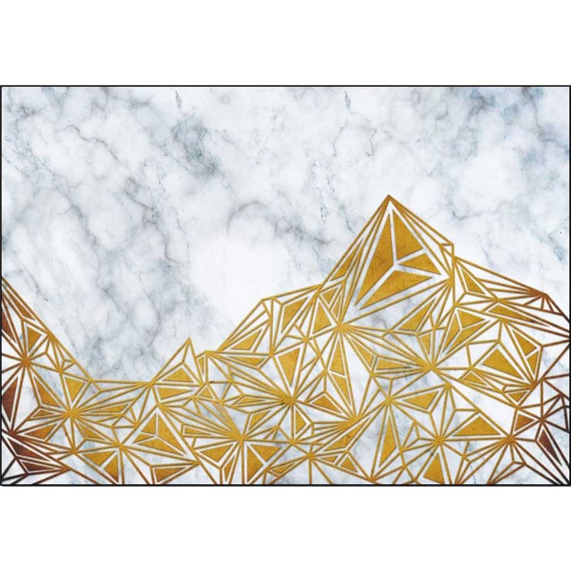 Golden Geometric Pattern Rug Polyester Modern Rug Washable Non-Slip Pet Friendly Carpet for Living Room Clearhalo 'Area Rug' 'Modern' 'Rugs' Rug' 1868724