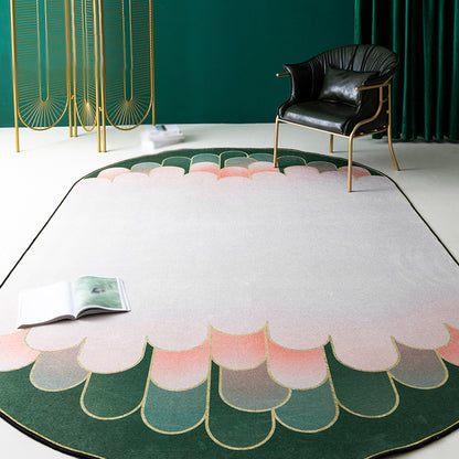 Pink Geometric Pattern Rug Chenille Modern Rug Pet Friendly Washable Non-Slip Area Rug for Living Room Pink Clearhalo 'Area Rug' 'Rug' 1868766