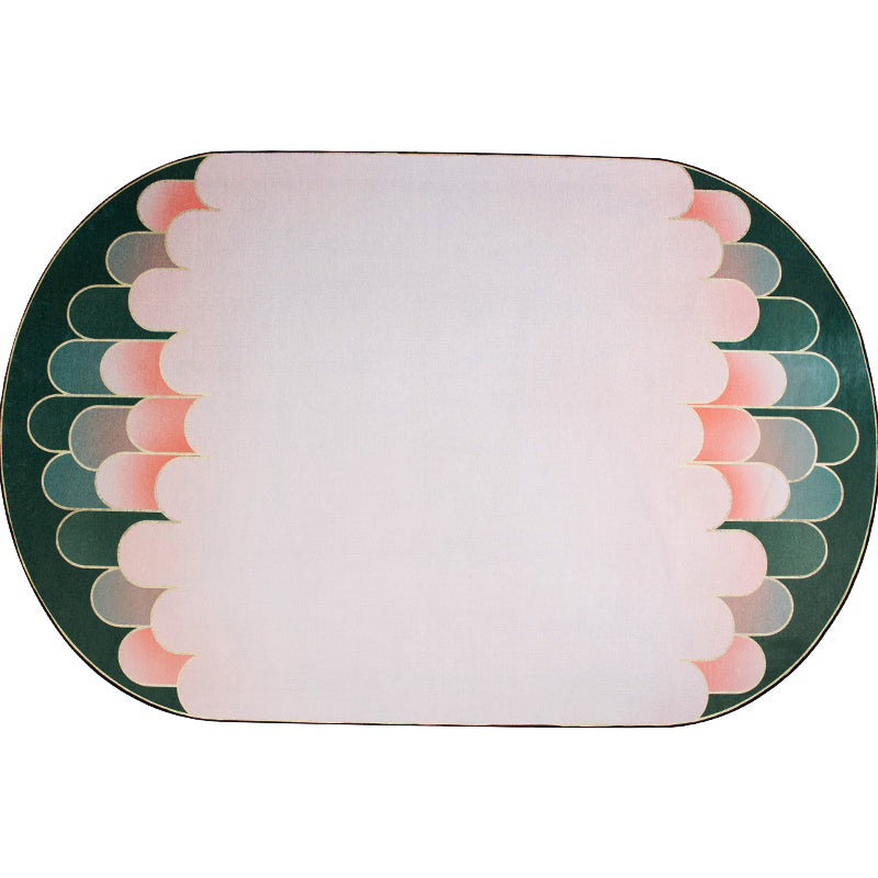 Pink Geometric Pattern Rug Chenille Modern Rug Pet Friendly Washable Non-Slip Area Rug for Living Room Clearhalo 'Area Rug' 'Rug' 1868768