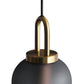 1 Light Dining Room Pendant Light with Cylindrical Clear/Smoky Glass Shade Post-Modern Hanging Lamp Kit, 5"/6" Wide Clearhalo 'Ceiling Lights' 'Glass shade' 'Glass' 'Modern Pendants' 'Modern' 'Pendant Lights' 'Pendants' Lighting' 186877