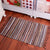 Multicolor Bedroom Rug Modern Striped Pattern Rug Cotton Anti-Slip Backing Washable Area Rug Coffee Clearhalo 'Area Rug' 'Bohemian' 'Rugs' Rug' 1868795