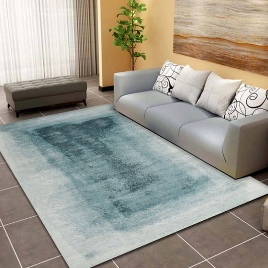 Multi Color Abstract Rug Synthetics Shabby Chic Area Rug Washable Anti-Slip Backing Rug for Decoration Aqua Clearhalo 'Area Rug' 'Rugs' 'Shabby Chic' Rug' 1868917