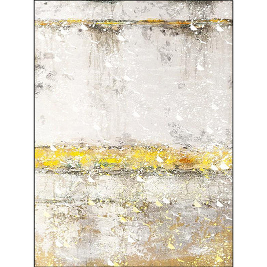 Stylish Gold Modern Rug Synthetics Abstract Carpet Anti-Slip Pet Friendly Washable Rug for Parlor