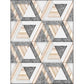Modernism Triangle Pattern Rug Grey Polyester Rug Non-Slip Backing Pet Friendly Carpet for Living Room Clearhalo 'Area Rug' 'Modern' 'Rugs' Rug' 1869073