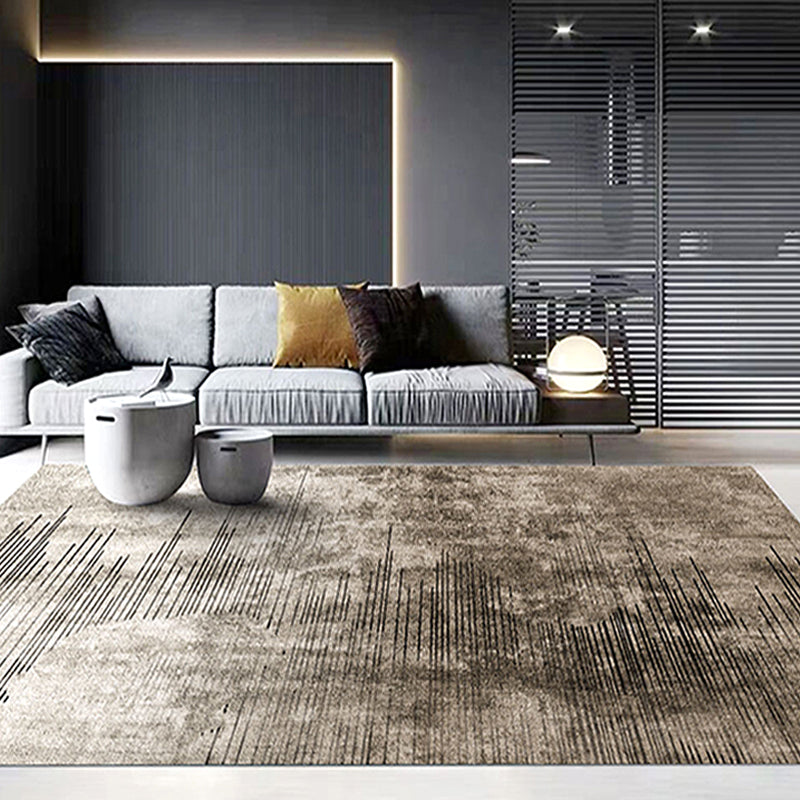 Bedroom Area Rug Shabby Chic Abstract Pattern Rug Polyester Machine Washable Non-Slip Backing Rug Brown Clearhalo 'Area Rug' 'Rugs' 'Shabby Chic' Rug' 1869215