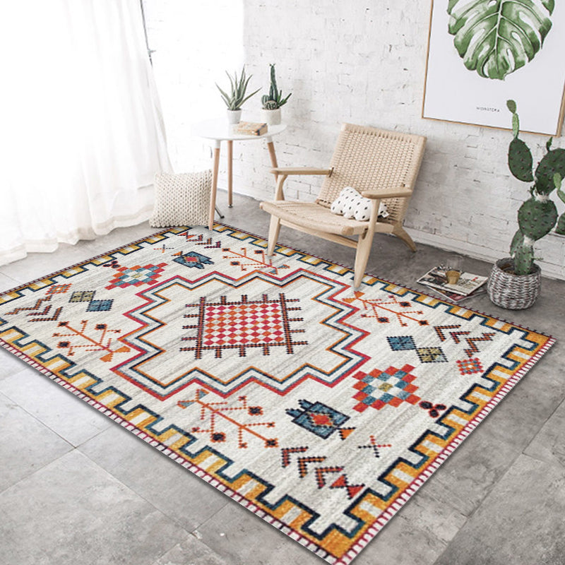 Southwestern Tribal Pattern Rug Multicolor Polyester Rug Anti-Slip Backing Pet Friendly Washable Area Rug for Home Grey Clearhalo 'Area Rug' 'Rugs' 'Southwestern' Rug' 1869258