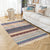 Multicolor Living Room Rug Bohemian Stripe and Geometric Pattern Rug Flax Washable Anti-Slip Backing Pet Friendly Carpet Purple 3'11" x 5'11" Clearhalo 'Area Rug' 'Bohemian' 'Rugs' Rug' 1869298