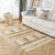 Multicolor Living Room Rug Bohemian Stripe and Geometric Pattern Rug Flax Washable Anti-Slip Backing Pet Friendly Carpet Yellow 3'11" x 5'11" Clearhalo 'Area Rug' 'Bohemian' 'Rugs' Rug' 1869302