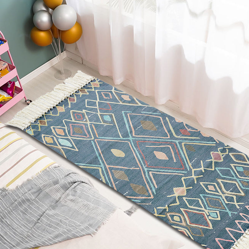 Multicolor Tribal Pattern Rug Cotton Southwestern Rug Washable Non-Slip Pet Friendly Carpet for Living Room Clearhalo 'Area Rug' 'Rugs' 'Southwestern' Rug' 1869309