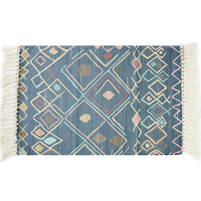 Multicolor Tribal Pattern Rug Cotton Southwestern Rug Washable Non-Slip Pet Friendly Carpet for Living Room Clearhalo 'Area Rug' 'Rugs' 'Southwestern' Rug' 1869310