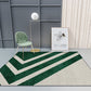 Multi-Color Decoration Indoor Rug Novelty Striped Pattern Rug Synthetics Machine Washable Non-Slip Backing Rug Blackish Green Clearhalo 'Area Rug' 'Modern' 'Rugs' Rug' 1869426