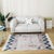 Multicoloured Tribal Stripe Pattern Rug Flax Bohemian Rug Pet Friendly Washable Non-Slip Area Rug for Living Room Grey Clearhalo 'Area Rug' 'Bohemian' 'Rugs' Rug' 1869453