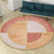 Novelty Circle Pattern Carpet Pink and Orange Polyester Rug Anti-Slip Backing Pet Friendly Washable Rug for Drawing Room Yellow-Red Clearhalo 'Area Rug' 'Modern' 'Rugs' Rug' 1869578