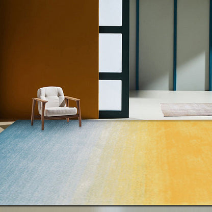 Modernist Ombre Pattern Rug Multicolor Synthetics Carpet Anti-Slip Pet Friendly Washable Rug for Living Room Yellow Clearhalo 'Area Rug' 'Modern' 'Rugs' Rug' 1869649