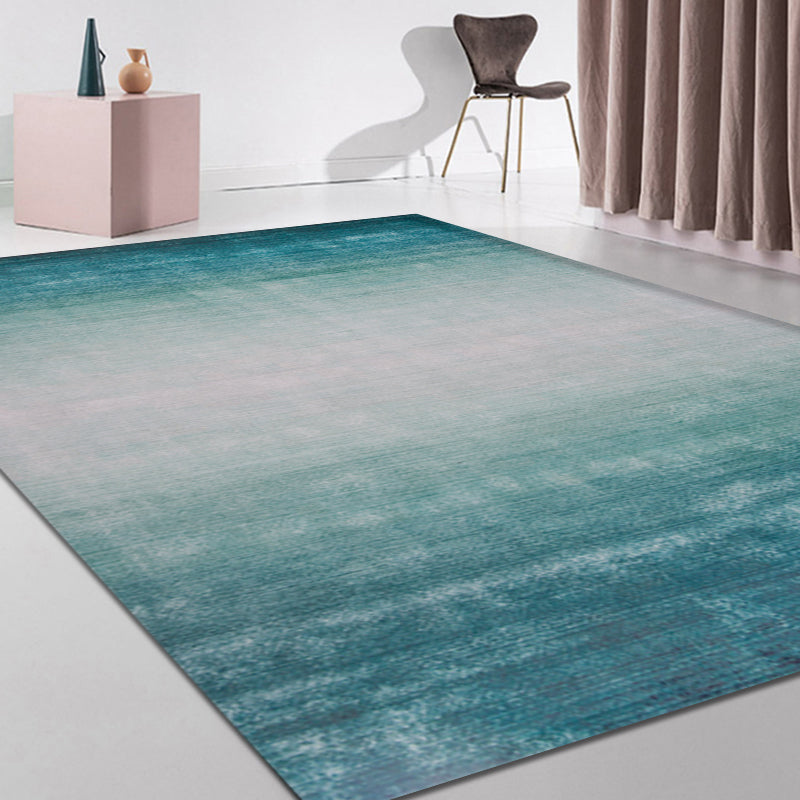 Modernist Ombre Pattern Rug Multicolor Synthetics Carpet Anti-Slip Pet ...