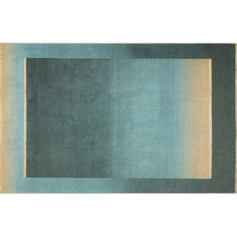 Green Drawing Room Rug Modern Ombre Pattern Rug Chenille Anti-Slip Backing Pet Friendly Carpet Clearhalo 'Area Rug' 'Rug' 1869667