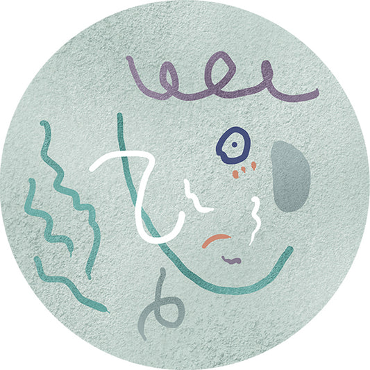 Light Green Study Area Rug Novelty Abstract Pattern Rug Polyester Machine Washable Non-Slip Backing Rug Clearhalo 'Area Rug' 'Rug' 1869718