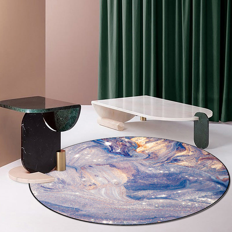 Purple Modernism Rug Synthetics Watercolor Pattern Carpet Pet Friendly Washable Non-Slip Area Rug for Bedroom Clearhalo 'Area Rug' 'Rug' 1869922