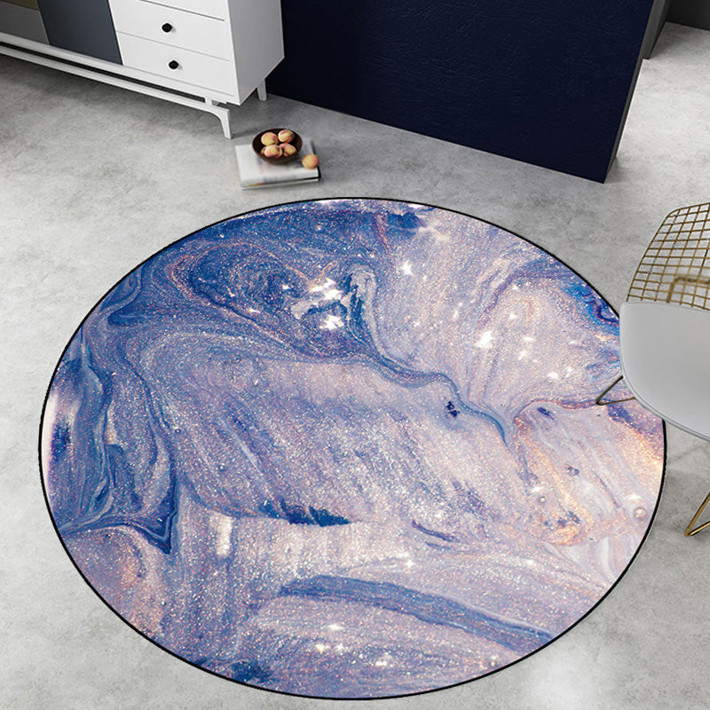 Purple Modernism Rug Synthetics Watercolor Pattern Carpet Pet Friendly Washable Non-Slip Area Rug for Bedroom Clearhalo 'Area Rug' 'Rug' 1869931