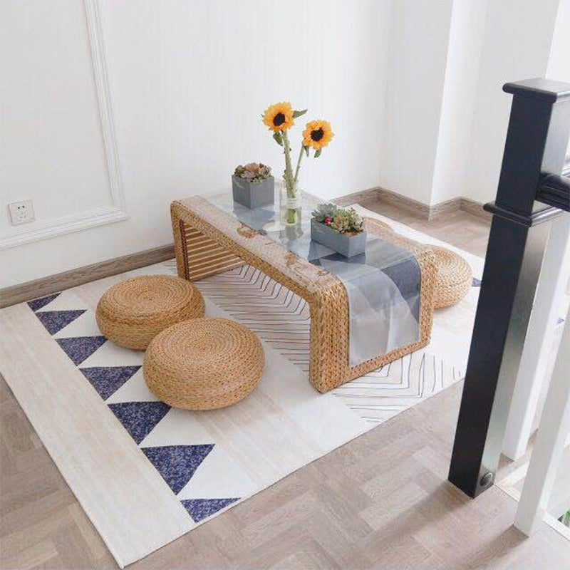 Bohemian Tribal Geometry Pattern Rug Multi Color Polyester Rug Anti-Slip Backing Pet Friendly Washable Carpet for Bedroom Apricot Clearhalo 'Area Rug' 'Bohemian' 'Rugs' Rug' 1870043