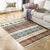Multicolor Geometric Pattern Rug Flax Moroccan Rug Pet Friendly Washable Non-Slip Area Rug for Living Room Brown 3'11" x 5'11" Clearhalo 'Area Rug' 'Bohemian' 'Rugs' Rug' 1870052