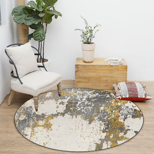 Grey Abstract Area Rug Synthetics Industrial Rug Washable Anti-Slip Backing Rug for Decoration Clearhalo 'Area Rug' 'Rug' 1870239