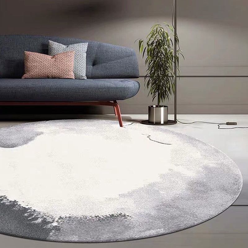 Multi Colored Novelty Rug Polyester Watercolor Pattern Rug Pet Friendly Washable Non-Slip Area Rug for Home Apricot Clearhalo 'Area Rug' 'Rug' 1870256