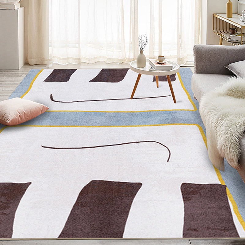 Multicolor Parlor Rug Novelty Colorblock Rug Polypropylene Machine Washable Non-Slip Backing Area Rug Clearhalo 'Area Rug' 'Modern' 'Rugs' Rug' 1870407