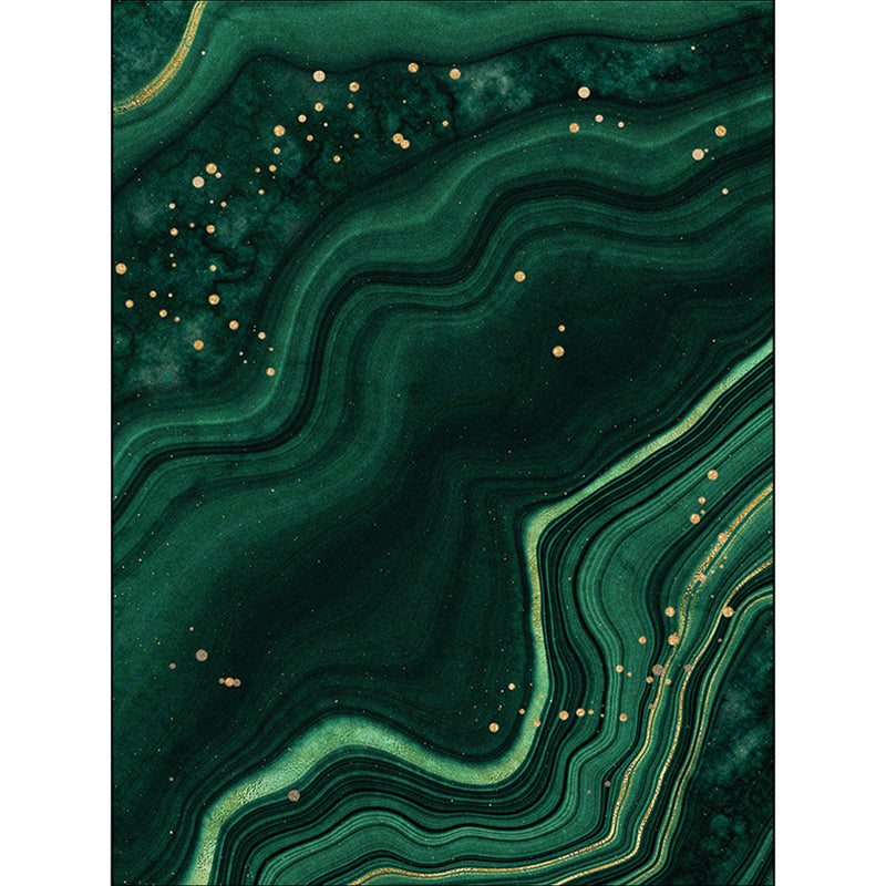Green Abstract Rug Polyester Modern Rug Washable Non-Slip Pet Friendly Carpet for Living Room Clearhalo 'Area Rug' 'Modern' 'Rugs' Rug' 1870452