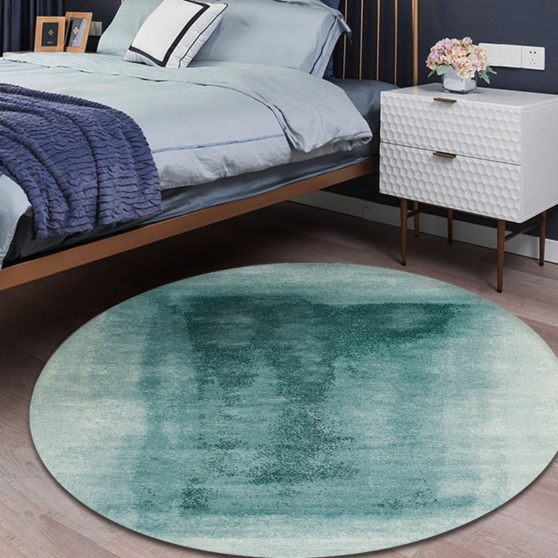 Contemporary Bedroom Rug Multicolor Abstract Carpet Synthetics Washable Non-Slip Pet Friendly Indoor Rug Green Clearhalo 'Area Rug' 'Rug' 1870487