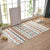 Traditional Tribal Striped Pattern Rug Multicoloured Bohemian Rug Flax Pet Friendly Washable Non-Slip Area Rug for Bedroom Yellow-Red 3'11" x 5'11" Clearhalo 'Area Rug' 'Bohemian' 'Rugs' Rug' 1870507