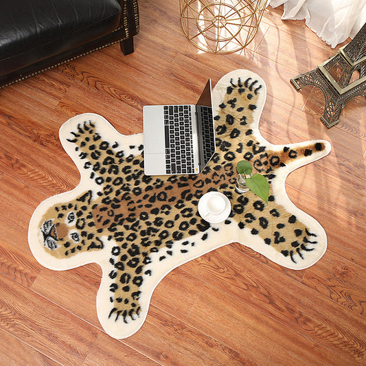 Modernism Leopard Pattern Rug Brown Polyester Rug Non-Slip Pet Friendly Washable Carpet for Living Room Clearhalo 'Area Rug' 'Casual' 'Rugs' Rug' 1870528