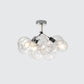 Child Bedroom Hallway Bubble Ceiling Light Clear Glass Simple Style Semi Flush Mount Light Clearhalo 'Ceiling Lights' 'Close To Ceiling Lights' 'Close to ceiling' 'Glass shade' 'Glass' 'Semi-flushmount' Lighting' 1870944